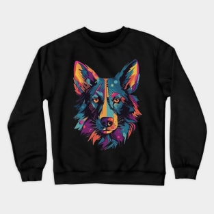 Colorful dog Crewneck Sweatshirt